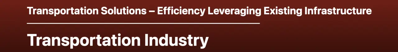 Transportation Industry Banner