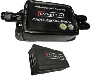 Waterproof IP68 Rated Ethernet & PoE Extenders 7 Enable-IT 828WP PoE Extender USGS HVO IP Camera and Enable-IT PoE Extender enclosure on the rim of Moku‘āweweo caldera near the summit of Mauna Loa