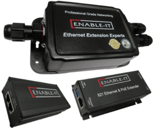 Waterproof IP68 Rated Ethernet & PoE Extenders 8 Enable-IT 824WP PoE Extender