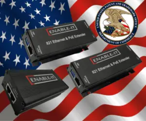 Empower US Post Office Security with Extended PoE Video Surveillance 5 Enable-IT 821P PoE Extender used for steel constructing and holds its rigidity!