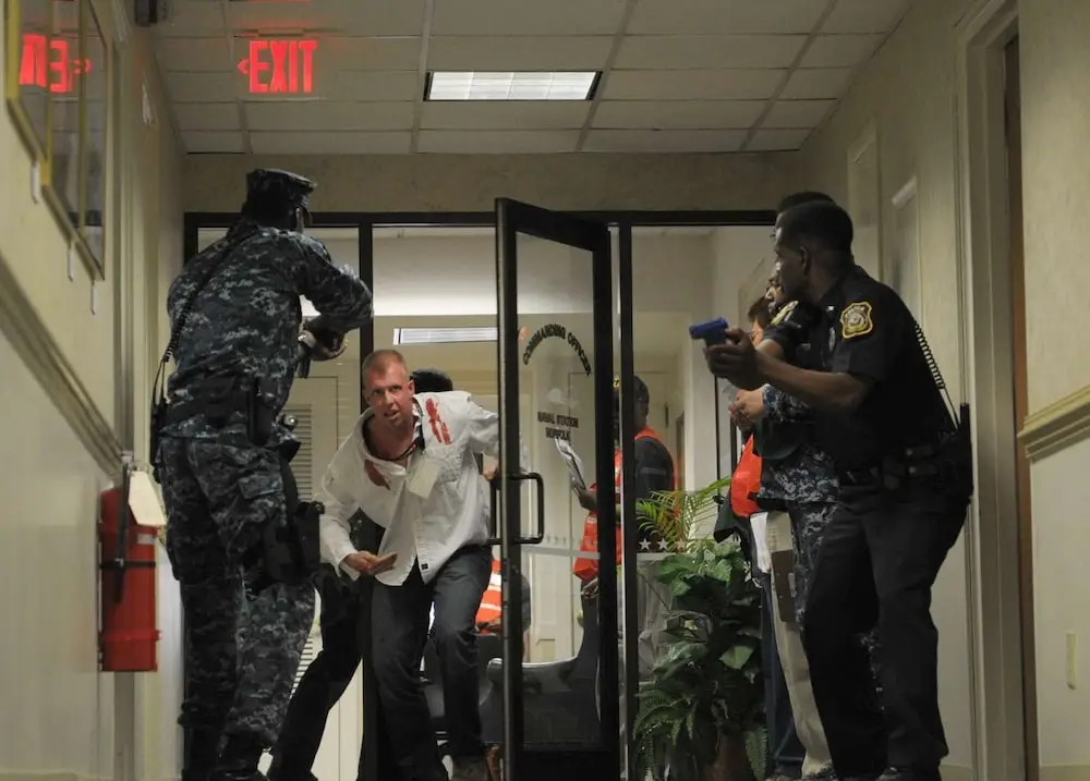 Bold Tethered Surveillance - Police Hostage and Clearing 1 Hostage Rescue Pre aided by Tethered Robot
