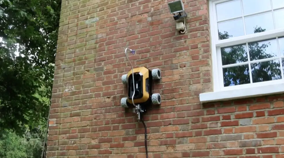 Bold Tethered Surveillance - Police Hostage and Clearing 2 Tethered Robot scaling a wall