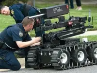 Tethered Surveillance Robot