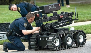 Tethered Surveillance Robot