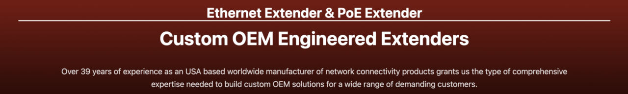 Custom OEM Engineered Extenders Banner