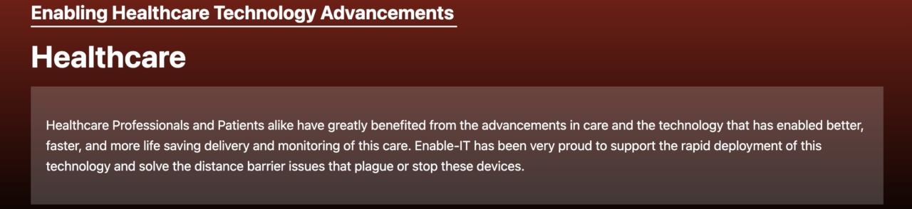 Enabling Healthcare Technology Advancements Medicine Banner
