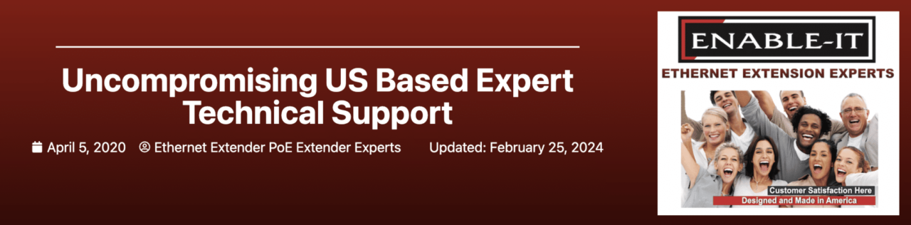 Uncompromising US Based Expert Technical Support Banner