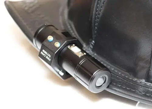 Innovative Firetruck Security Surveillance with Mobile PoE 8805M 3 WiFi to 8805M Firecam for helmet