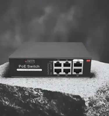 Enable-IT 8805 Gigabit 30W per port PoE 6 Port Switch
