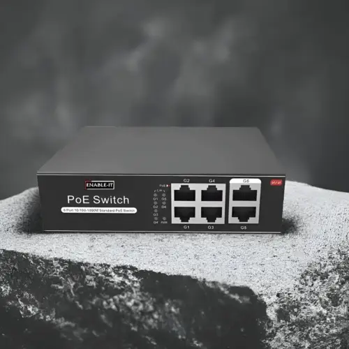 Enable-IT 8805 Gigabit 30W per port PoE 6 Port Switch