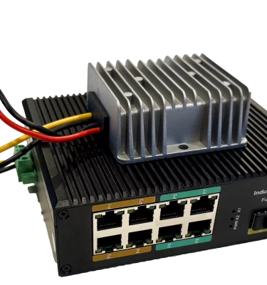 Enable-IT 8808M Dual SFP 8 Port Gigabit PoE Switch Rear