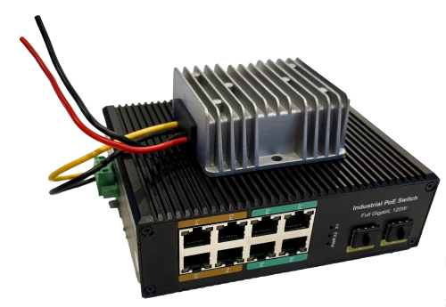 Enable-IT 8808M Dual SFP 8 Port Gigabit PoE Switch Rear