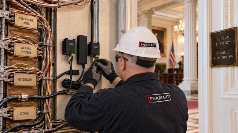 Old wiring in white house