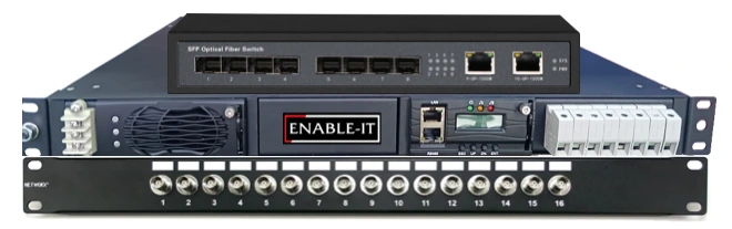 8808 SFP DSLAM Chassis (Add up to 8 modems) 1 8808 SFP Gigabit Extender Solution