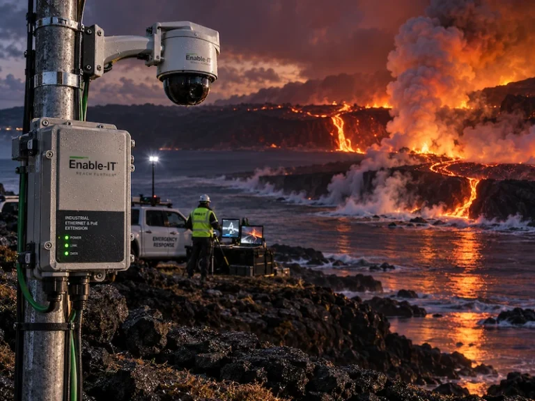 Volcanologists Leverage Enable-IT PoE Extender Kits To Protect Lives