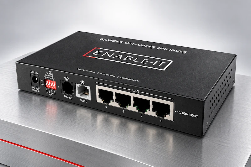 Enable-IT 850 CPE Long Distance Gigabit Ethernet Extender 1 850 ADSL2+/VDSL2 CPE Extender for DSLAM