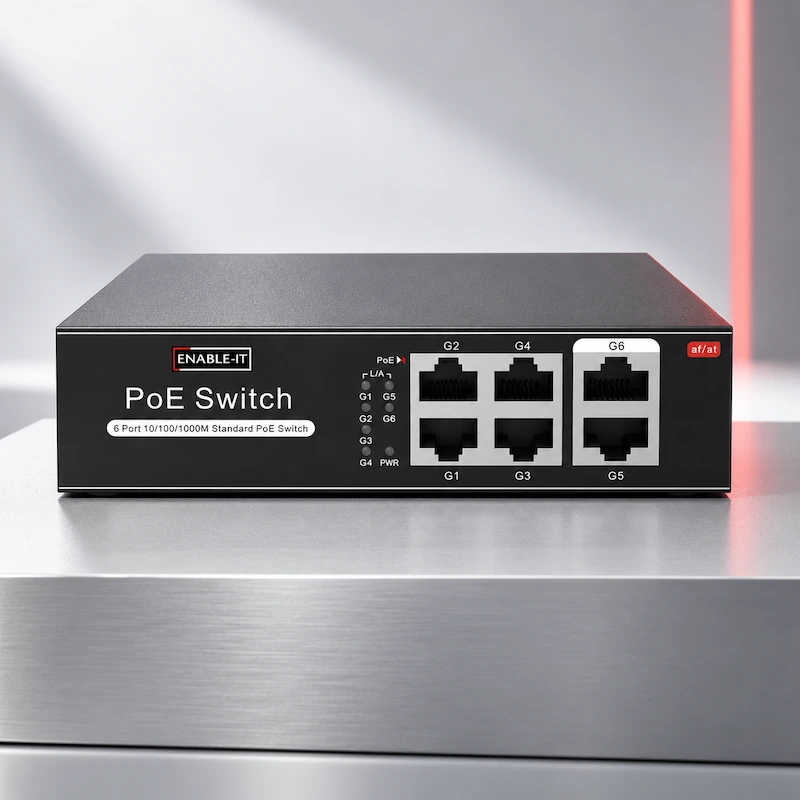 Enable-IT 8805 6 Port Gigabit PoE Switch 4 Enable-IT-8805-Gigabit-PoE-6-Port-Switch