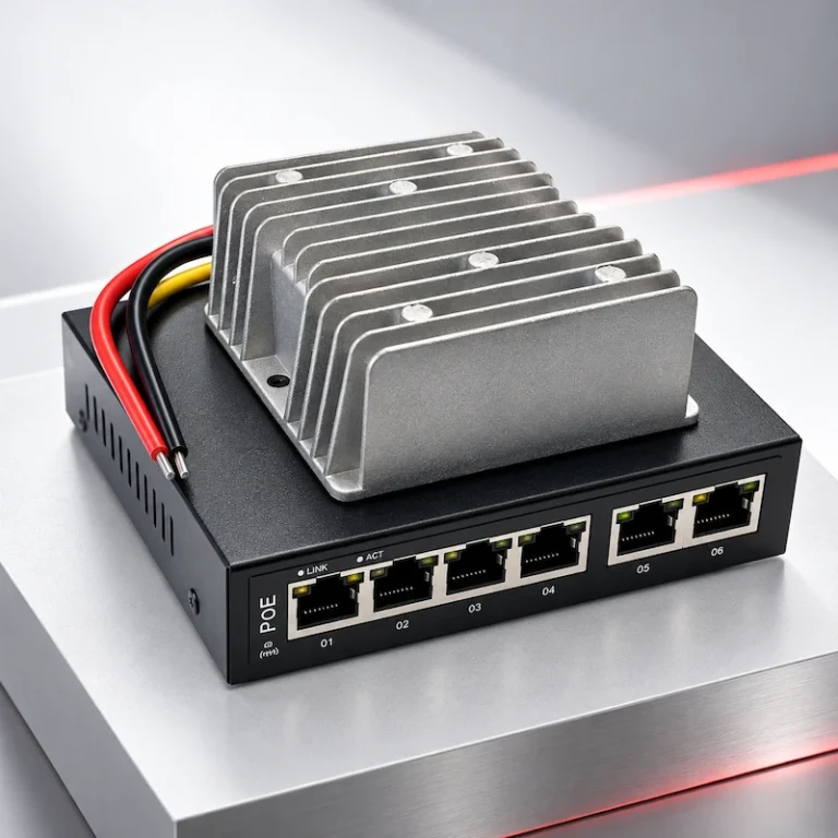 Enable-IT 8805M Automotive - Mobile Gigabit PoE 6 Port PoE Switch Front